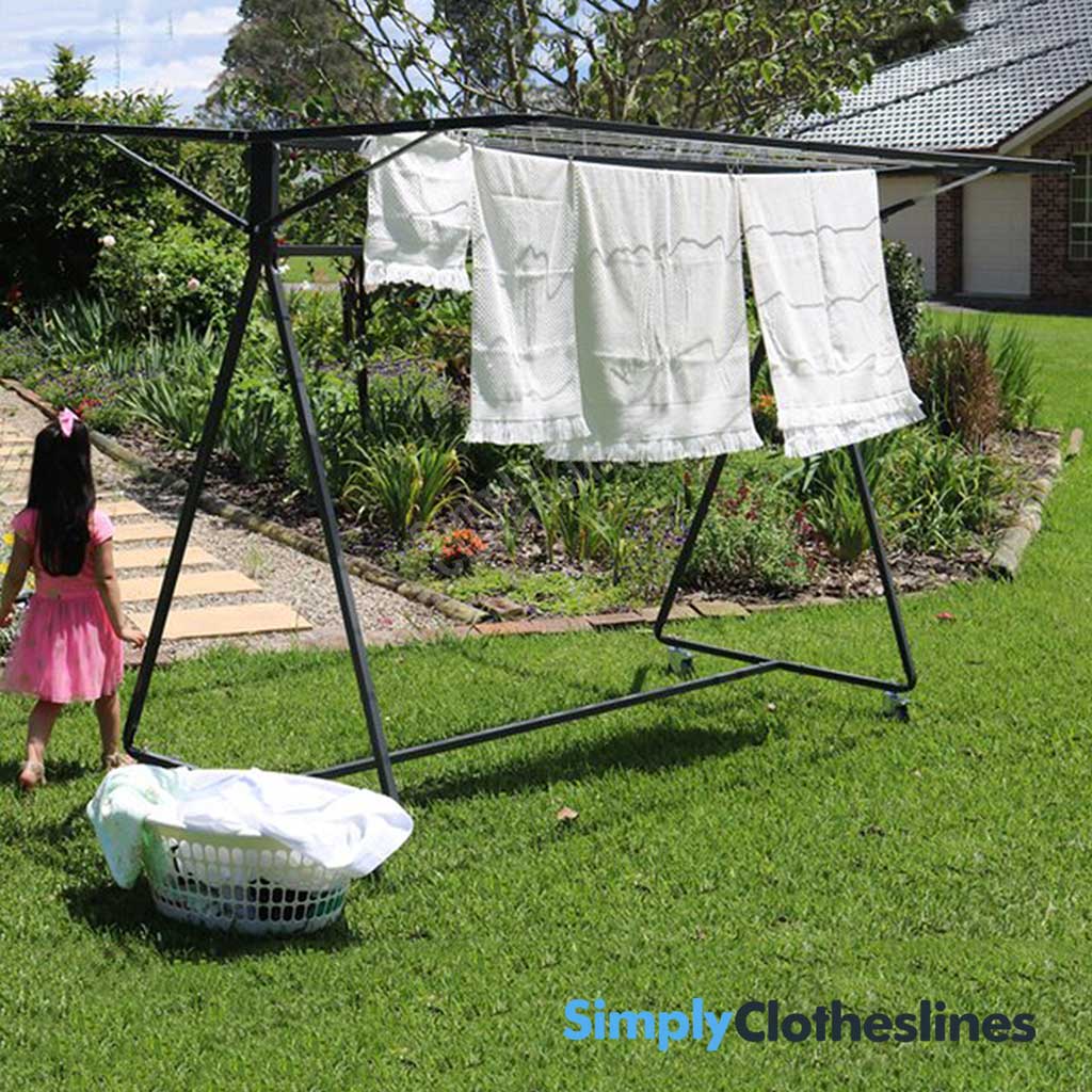 Sunchaser Portable Australian Made Clothesline on Lockable Wheels – Simply  Clotheslines