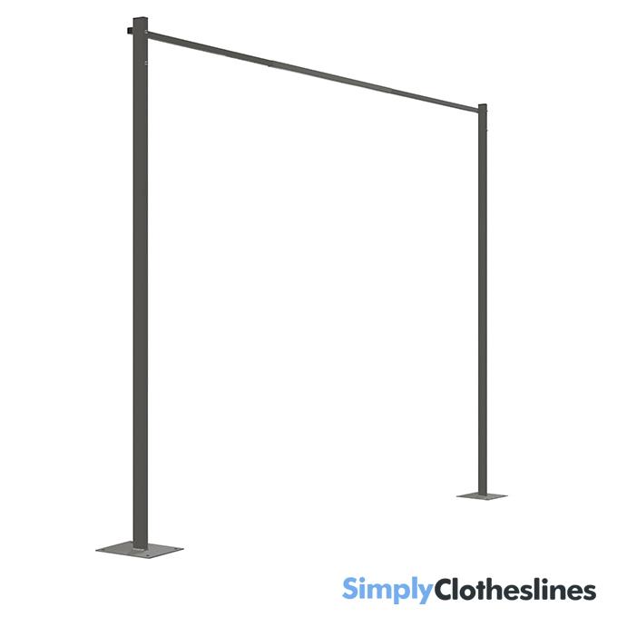 2.4m Ground Mount Kit (Same Colour as Clothesline) - Simply Clotheslines